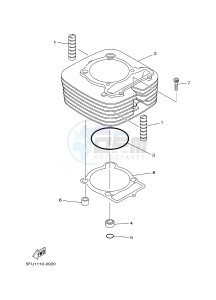 YFM350A YFM35GTXH GRIZZLY 350 2WD (B149) drawing CYLINDER