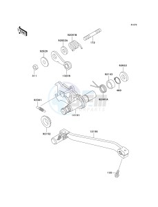 KLX 300 A [KLX300R] (A2-A6) [KLX300R] drawing GEAR CHANGE MECHANISM