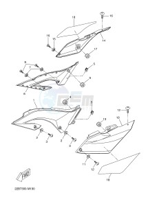 WR125X (22B8 22B8 22B8) drawing SIDE COVER