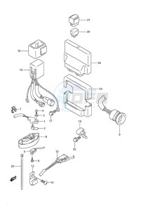 DF 200 drawing PTT Switch/Engine Control Unit