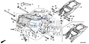 CBR1000RAG CBR1000 - Fireblade ABS Europe Direct - (ED) drawing FRAME BODY