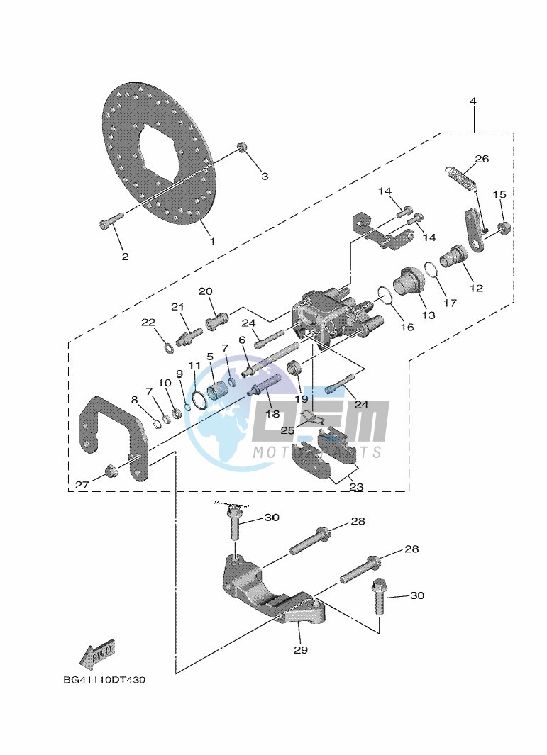 REAR BRAKE CALIPER 2