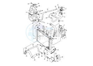 FJR 1300 drawing COOLING SYSTEM