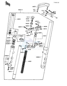 KZ 440 A [LTD] (A2-A4) [LTD] drawing FRONT FORK -- KZ440-A3_A4- -