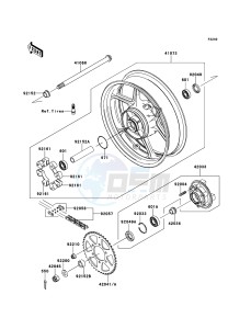 ER-6n ABS ER650D9F GB XX (EU ME A(FRICA) drawing Rear Hub