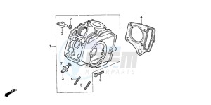 C90 drawing CYLINDER HEAD