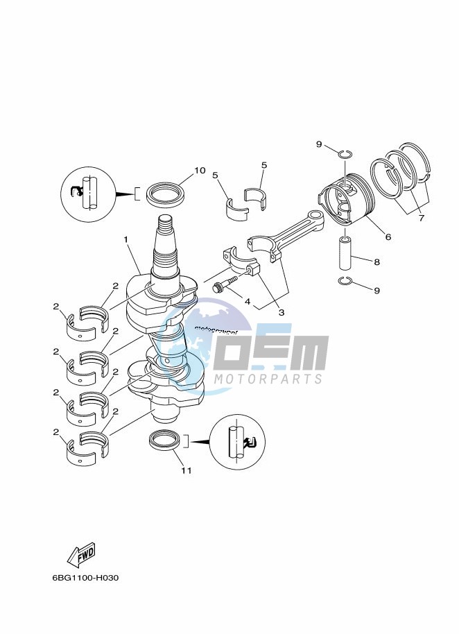 CRANKSHAFT--PISTON