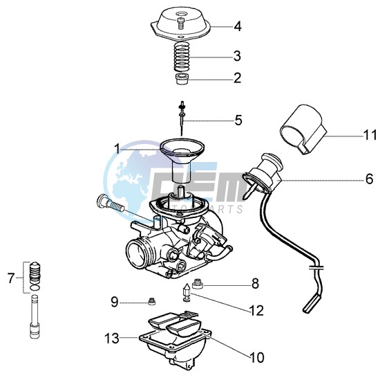 Carburettor component parts