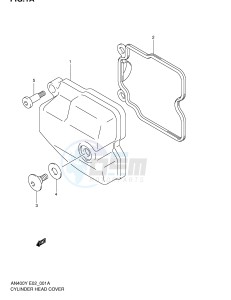 AN400 (E2) Burgman drawing CYLINDER HEAD COVER