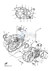 SR400 (2RD1) drawing CRANKCASE