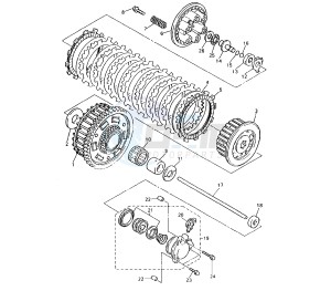 YZF SP 750 drawing CLUTCH