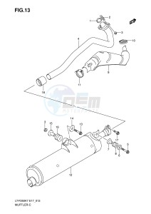 LT-F250 (E17) drawing MUFFLER