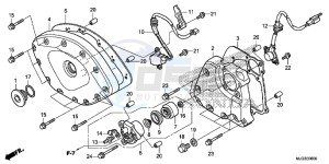 GL1800BE F6B Bagger - GL1800BE UK - (E) drawing FRONT COVER/ TRANSMISSION COVER