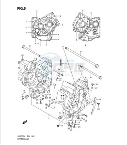 SV650/S drawing CRANKCASE