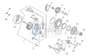 SR 50 Air (Vertical cylinder) drawing Flywheel