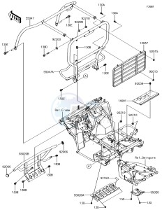 MULE SX KAF400JJF EU drawing Guards/Cab Frame