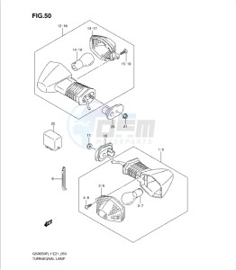 GSXF650 drawing TURNSIGNAL LAMP