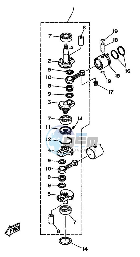 CRANKSHAFT--PISTON