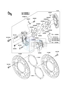 VN1700_VOYAGER_CUSTOM_ABS VN1700KBF GB XX (EU ME A(FRICA) drawing Front Brake