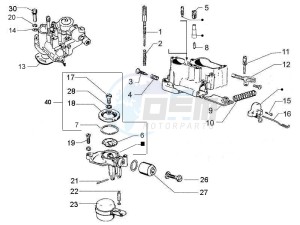 PX 125 drawing Carburetor components