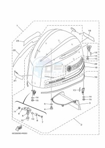 F225FETX drawing FAIRING-UPPER