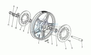 V 50 500 PA PA drawing Front wheel