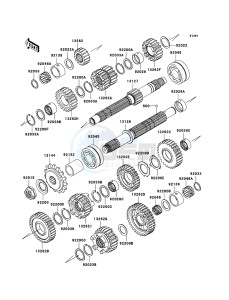 Z750 ZR750L7F GB XX (EU ME A(FRICA) drawing Transmission