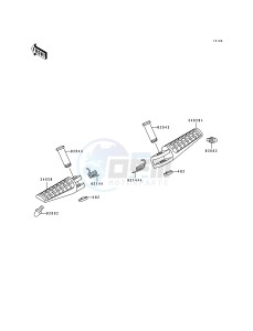 ZX 750 M [NINJA ZX-7R] (M1-M2) [NINJA ZX-7R] drawing FOOTRESTS