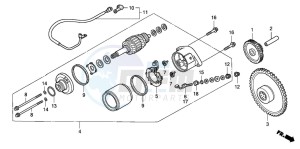 SES125 drawing STARTING MOTOR