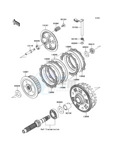 ER-6f ABS EX650DBF GB XX (EU ME A(FRICA) drawing Clutch