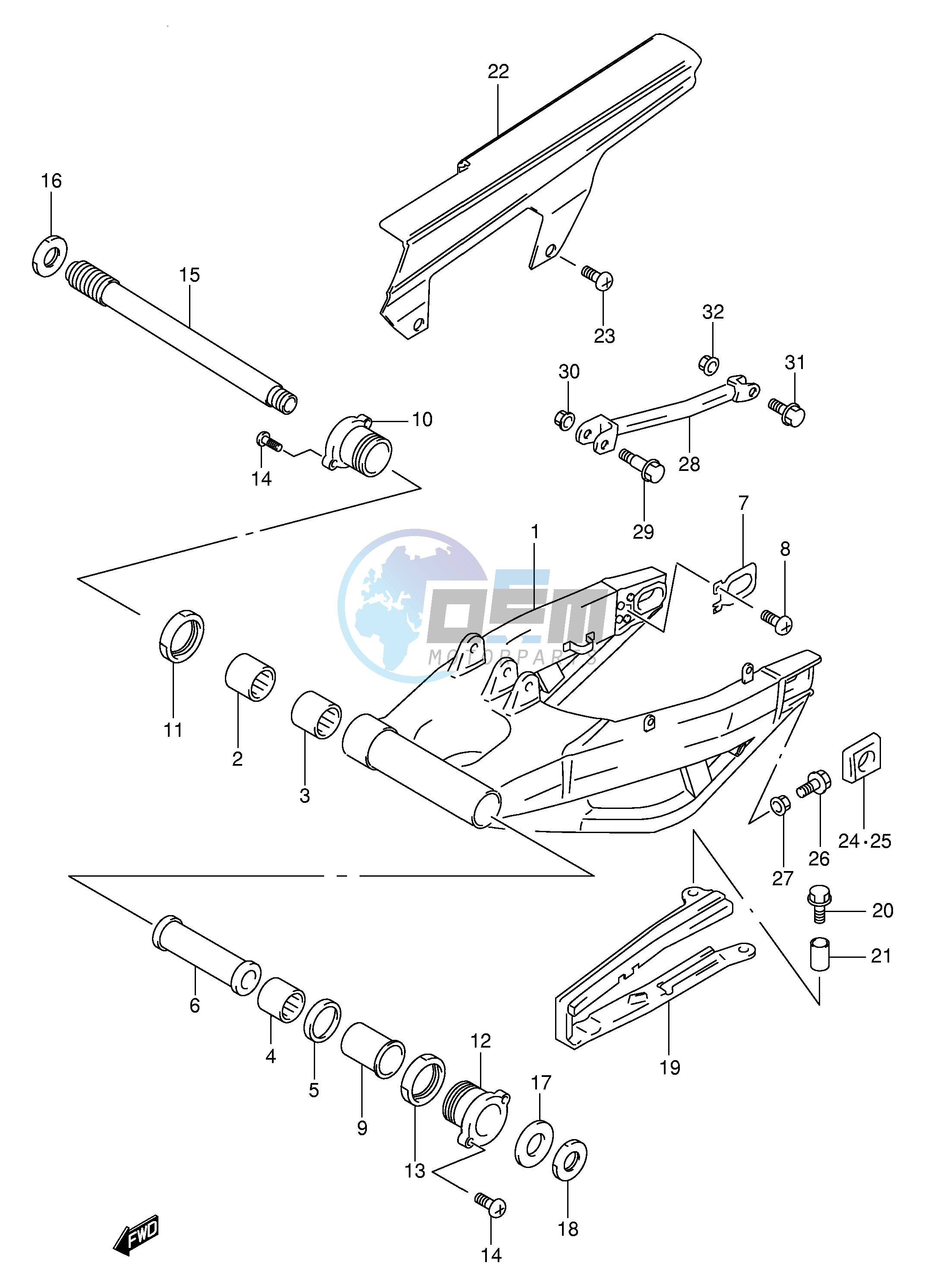 REAR SWINGING ARM