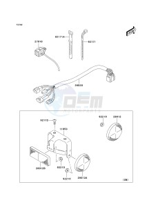 KLX 125 A (A6F) A6F drawing CHASSIS ELECTRICAL EQUIPMENT