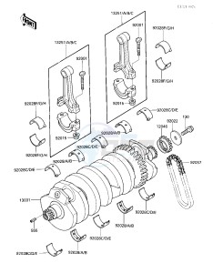 ZX 900 A [NINJA] (A3) NINJA 900 drawing CRANKSHAFT