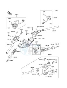 Z1000SX ABS ZX1000HCF FR GB XX (EU ME A(FRICA) drawing Handlebar