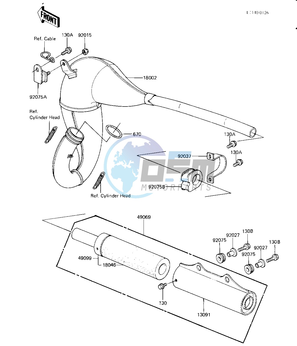 MUFFLER -- KX125-B2- -