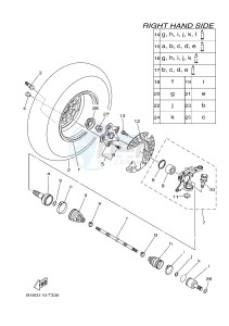 YFM700FWB KODIAK 700 KODIAK 700 (B16J) drawing FRONT WHEEL 2