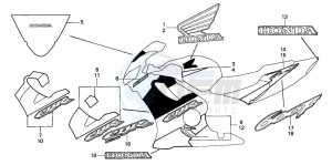 CBR600F drawing STRIPE (CBR600F2-3)