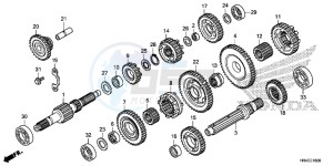 TRX500FE1G TRX500 Europe Direct - (ED) drawing TRANSMISSION