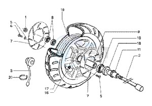 X9 125 SL drawing Front wheel