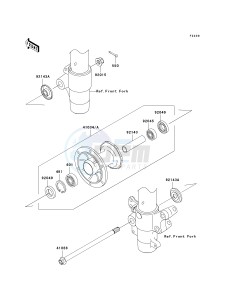 KX 85 A [KX85 MONSTER ENERGY] (A6F - A9FA) A9FA drawing FRONT HUB