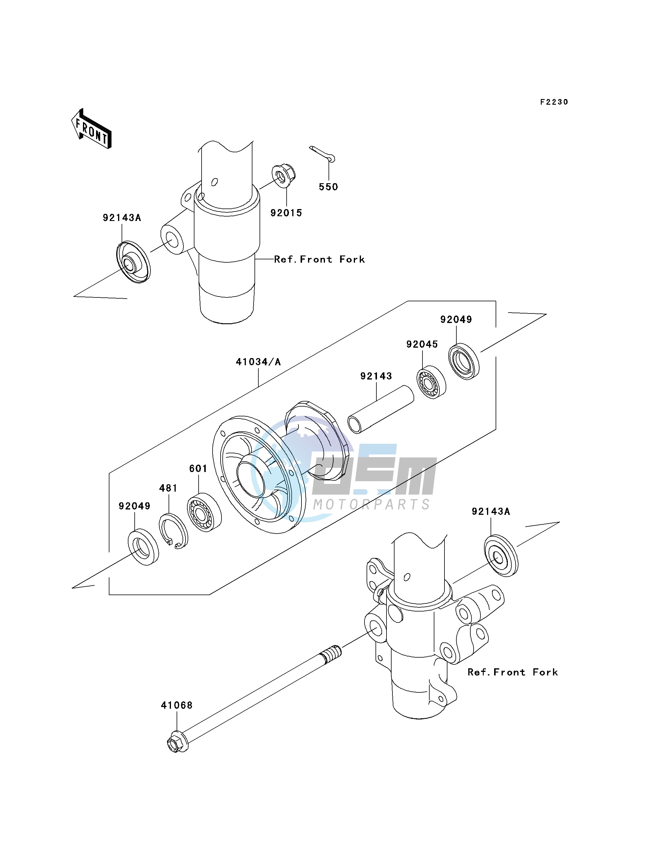 FRONT HUB