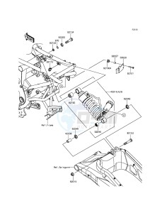 VERSYS 650 ABS KLE650FGF XX (EU ME A(FRICA) drawing Suspension/Shock Absorber