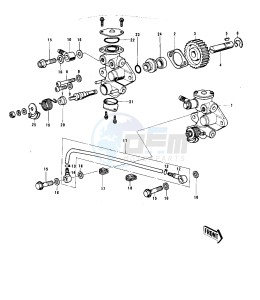 G5 (B-C) 100 drawing OIL PUMP -- 74-75 B_C- -