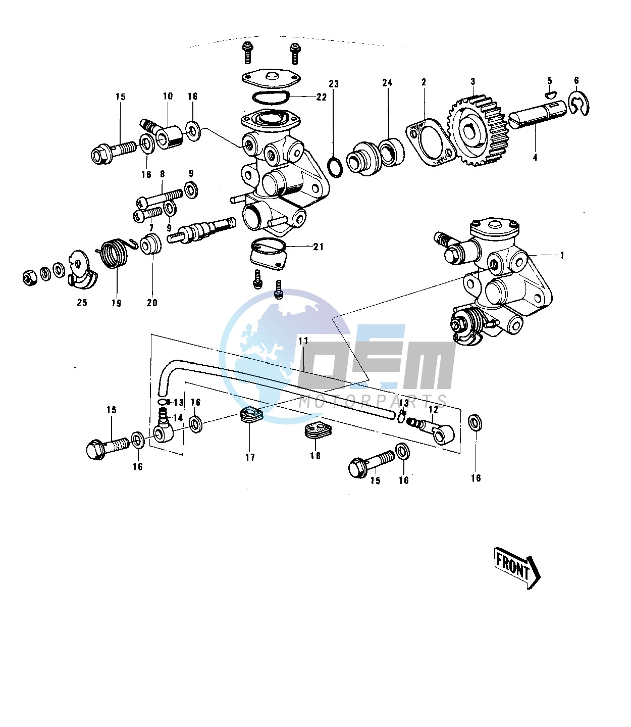 OIL PUMP -- 74-75 B_C- -