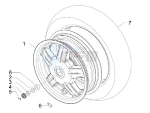 S 150 4T drawing Rear Wheel