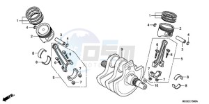 VT750C9 E / KMH drawing CRANKSHAFT