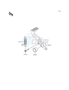 ZX 600 G [NINJA ZX-6R] (G1-G2) [NINJA ZX-6R] drawing BRAKE PEDAL_TORQUE LINK