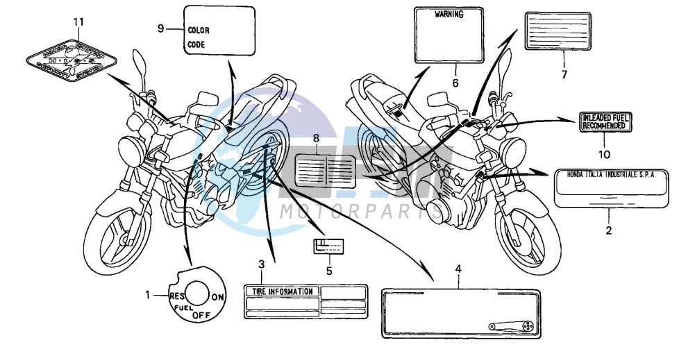 CAUTION LABEL (CB600F2/F3/4/5/6)