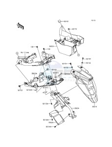 ER-6N ER650EEF XX (EU ME A(FRICA) drawing Rear Fender(s)