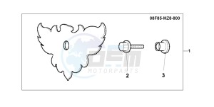 VT600CD drawing AIR/C COVER EMBLE